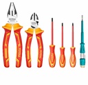 Total THKIST3062 6-Piece Insulated Hand Tools Set – Electrician-Grade Screwdrivers & Pliers, Safety Rated for 1000V, Durable Ergonomic Handles