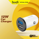 Budi CC603WS 12W Dual USB Car Charger – Fast Charging 2-Port USB Car Adapter for Smartphones & Tablets