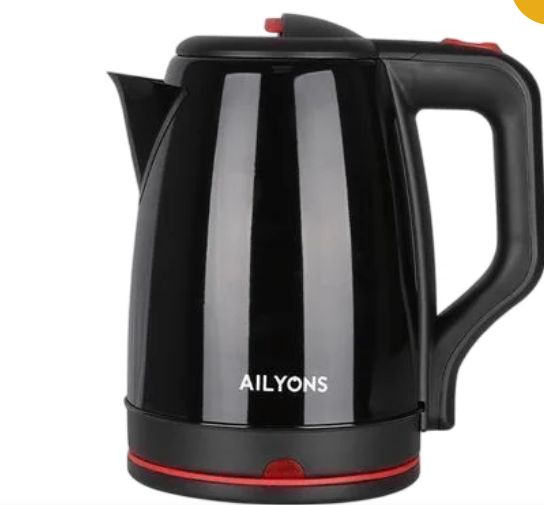 Ailyon FK-0310 2.2L 1500W Swivel Cordless Electric Kettle – Fast Boil Stainless Steel Heating, Auto Shut-Off, 360° Base Kitchen Water Boiler for Home & Office