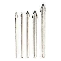 Deli EDH-CZZ005-ED1 5pcs Glass Drill Bit Set – High Quality Carbide Tip Drill Bits for Glass, Ceramic, Tile, and Precision Drilling Applications