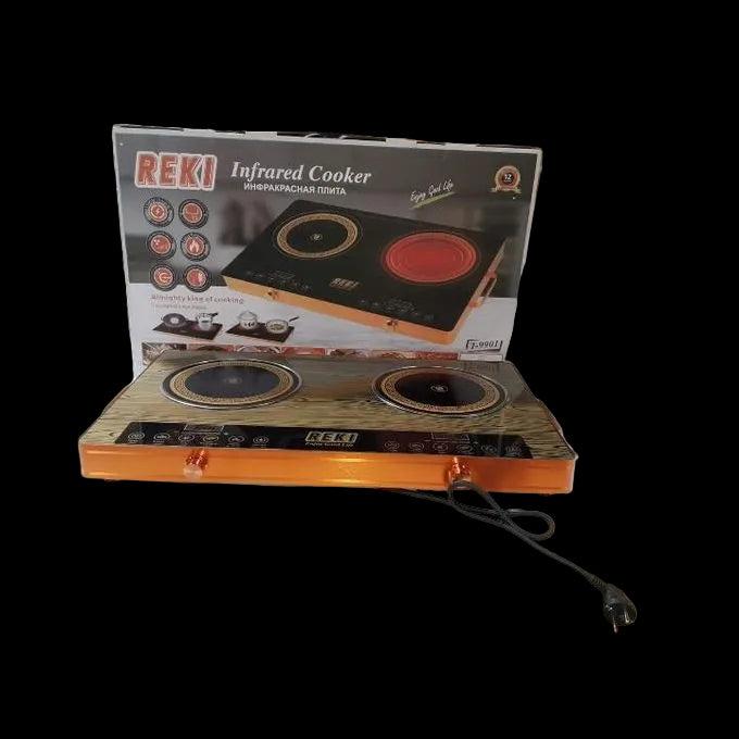 Reki T-9901 Double Induction Cooker – Dual Burner Electric Cooktop with Touch Control & Energy-Saving Heating