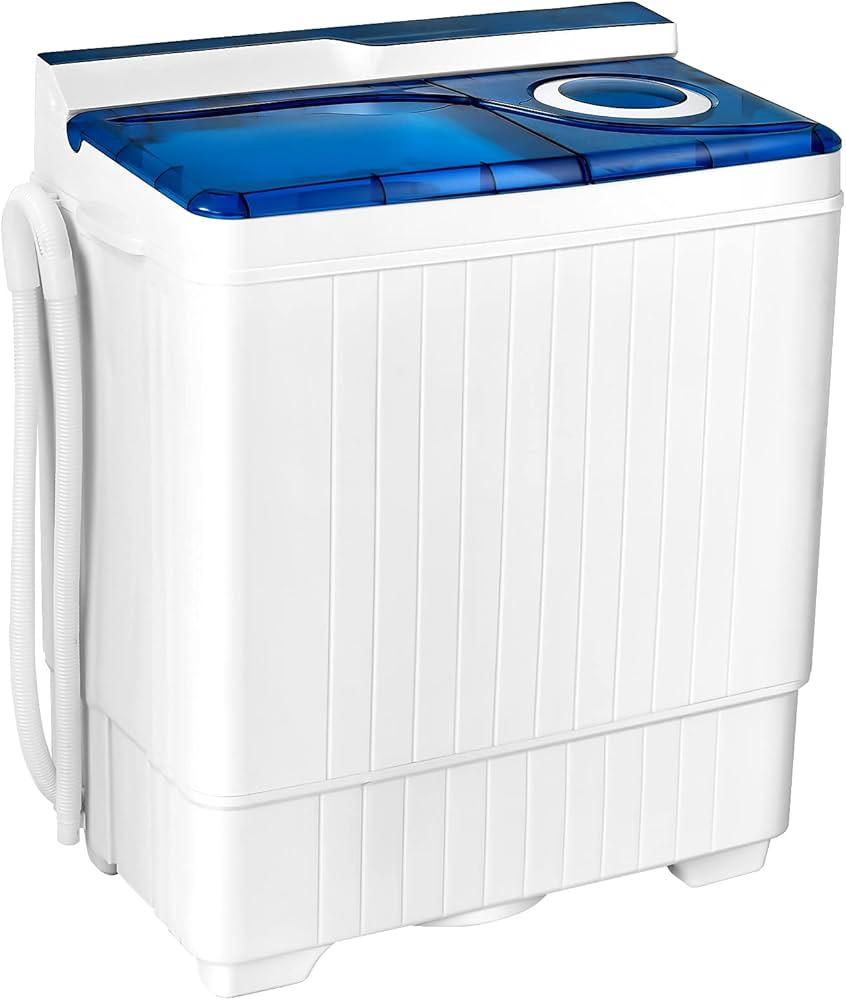 Smart Pro SMW-10SA 10KG Twin Tub Semi-Automatic Washing Machine – Compact Dual Drum Washer & Spinner, Heavy-Duty Home Laundry Machine