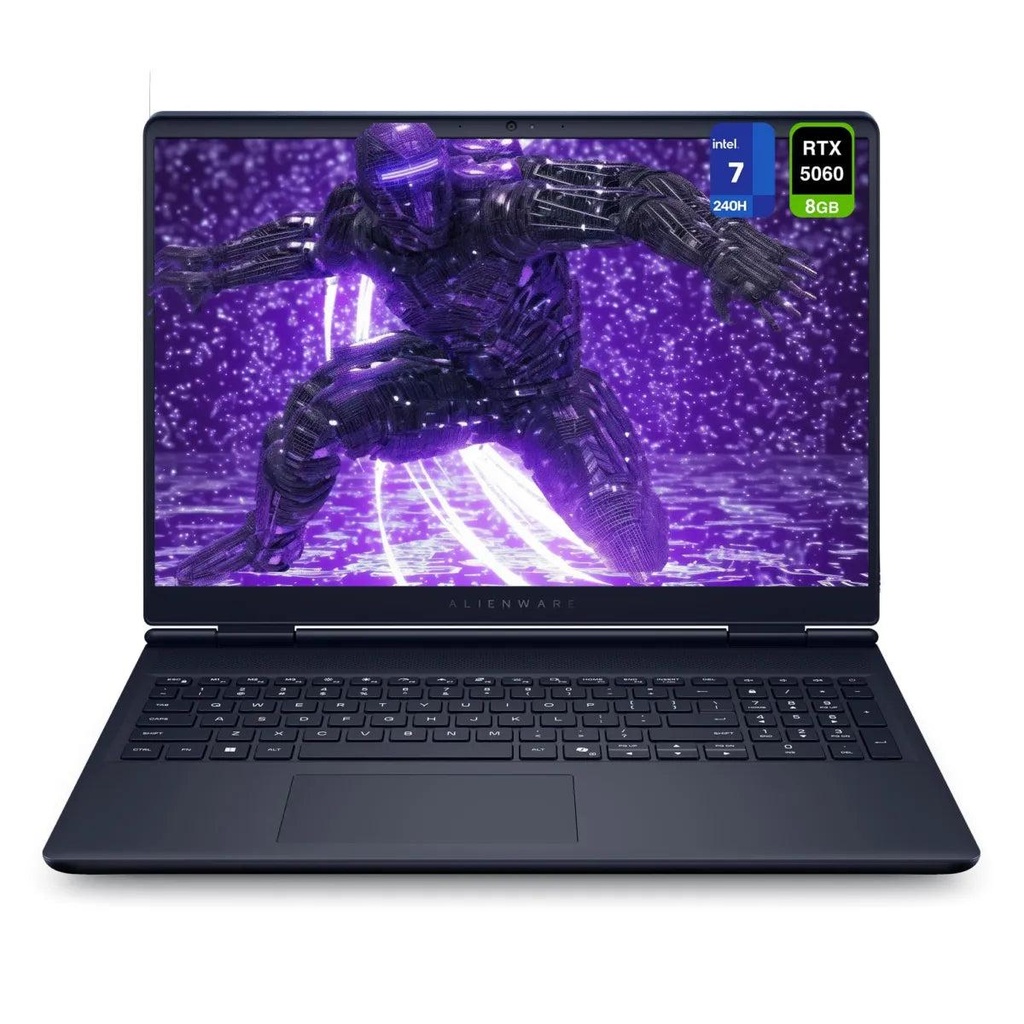 [LAC16250-7568blu-PUS-RM-AI] Dell Alienware 16 Aurora Intel Core U7 240H Gaming Laptop LAC16250-7568blu-PUS – 32GB RAM, 1TB SSD, Nvidia GeForce RTX 5060 8GB, 16″ 2K Display, Windows 11 Home