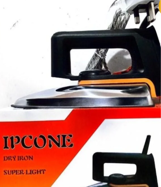 Ipcone HT-YD1001 220V Dry Iron – Heavy-Duty Non-Stick Aluminium Soleplate Iron Box with Fast Heating, Adjustable Temperature and Professional Home & Laundry Use