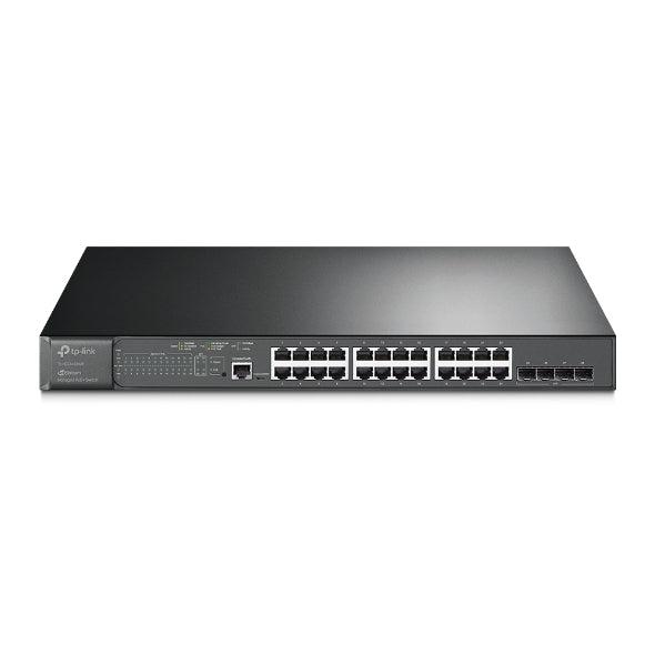 TP-Link TL-SG3428MP JetStream™ 28-Port Gigabit L2+ Managed Switch – 24× PoE+ (384W) with 4× SFP
