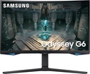 Samsung G6 Odyssey 32" QHD Curved Gaming Monitor- Ultra-Fast 240Hz, 1ms Response, Smart Hub, HDR10, Ideal for Pro Gaming(LS32BG650EMXUE)