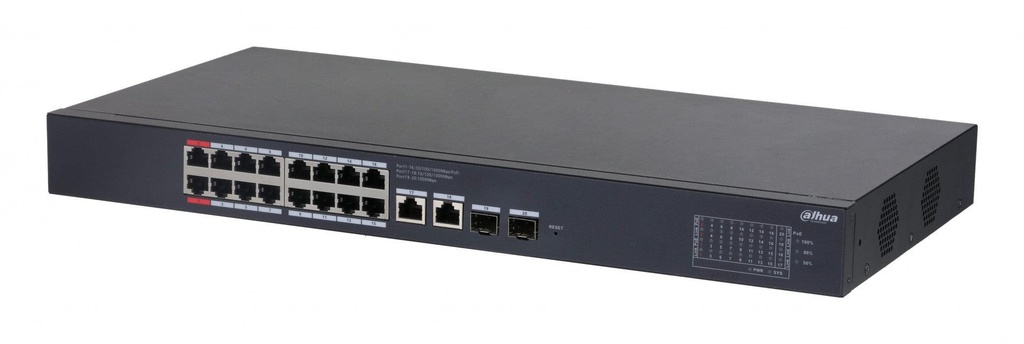 DAHUA DH-CS4220-16GT-190 20-Port Gigabit PoE Switch – Cloud Managed Network Switch for High-Speed Security & Office Networking