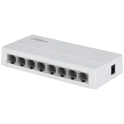 Dahua DHI-SF1008L 8-Port Unmanaged Fast Ethernet Switch – 10/100Mbps Desktop Network Switch for Home & Office