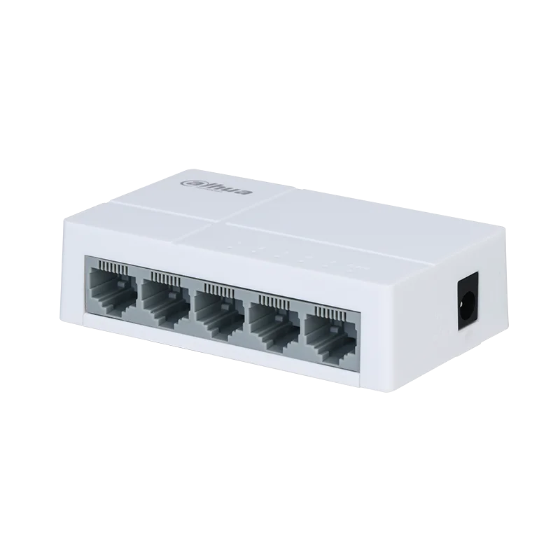 Dahua DHI-SF1005L5 5-Port Unmanaged Ethernet Switch – 10/100Mbps Fast Ethernet Desktop Network Switch for Home & Office