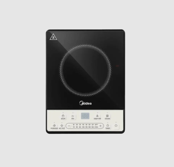 Midea MC-VS2113R-EMC 2500W Induction Cooker 6 Cooking Programs – Fast and energy-efficient cooking with versatile preset modes for convenient everyday meal preparation