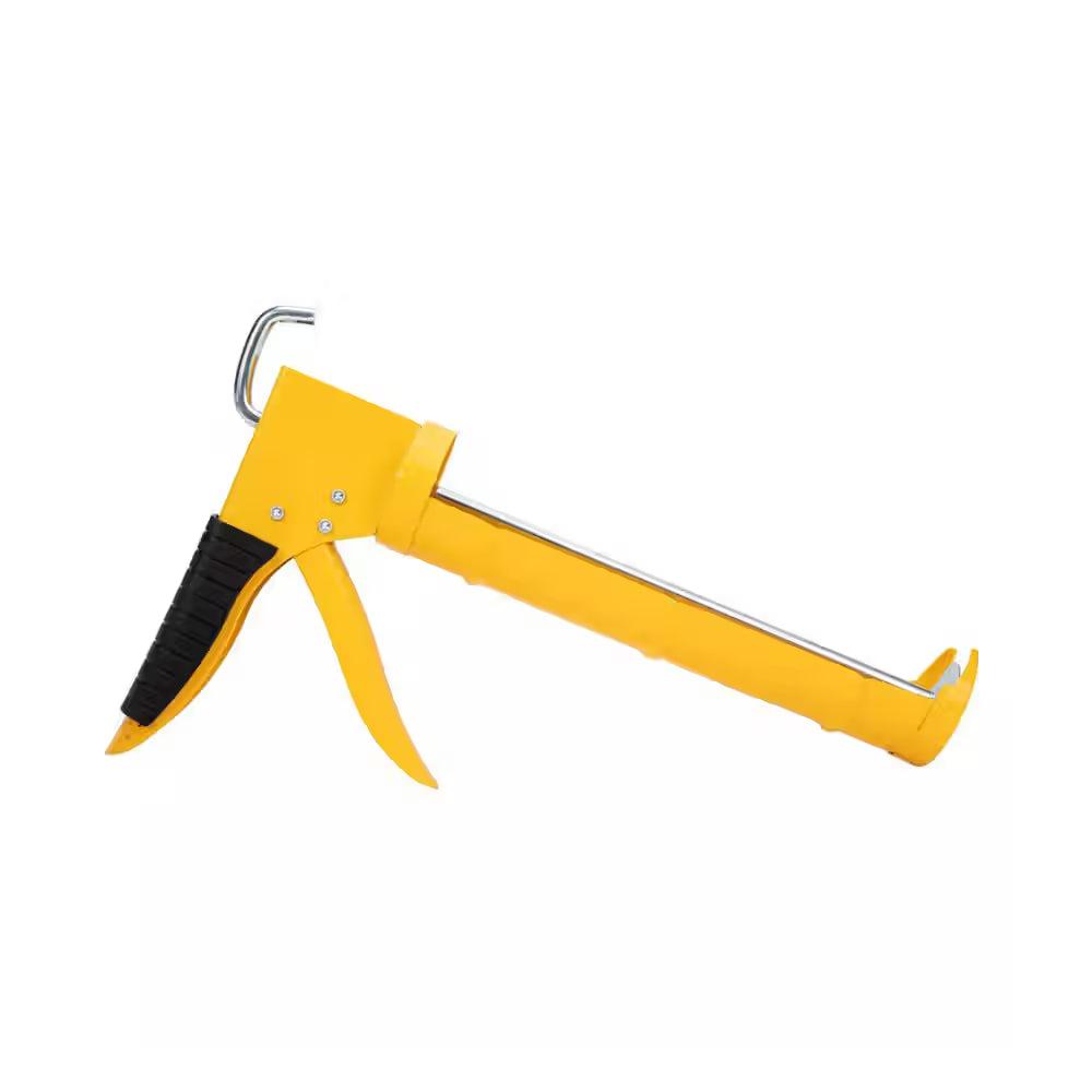 Deli EDL2350 9" 230mm Iron Shank with Teeth Caulking Gun – Heavy Duty Professional Sealant and Adhesive Application Tool for Construction, Plumbing, Workshop, and Industrial Maintenance