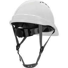 Deli EDL525014 PE Shell Safety Helmet with Vents – Heavy Duty Industrial Protective Hard Hat for Construction, Workshop, Electrical, and Industrial Safety Applications