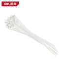 Deli DL506241 4x300mm 100pcs Nylon Cable Ties – Heavy Duty Zip Ties for Cable Management, Electrical Installation, and Industrial Use