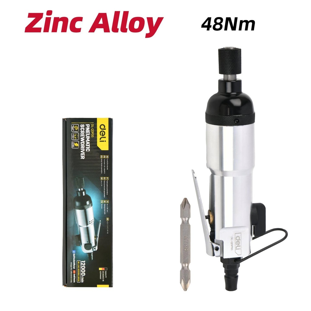 Deli DL-QDP05 Pneumatic Screwdriver 5H – Heavy Duty Professional Air-Powered Screwdriver for Workshop, Automotive, and Industrial Applications
