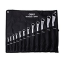 Deli EDL150012A 6–32mm 12PCS Offset Ring Spanner Set  – Heavy Duty Professional Metric Wrench Kit for Automotive, Workshop, Construction, and Industrial Maintenance Applications