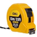 Deli EDL9010Y 10m x 25mm Steel Measuring Tape – Heavy Duty Professional Workshop, Construction, Automotive, Fabrication, and Industrial Precision Measuring Tool