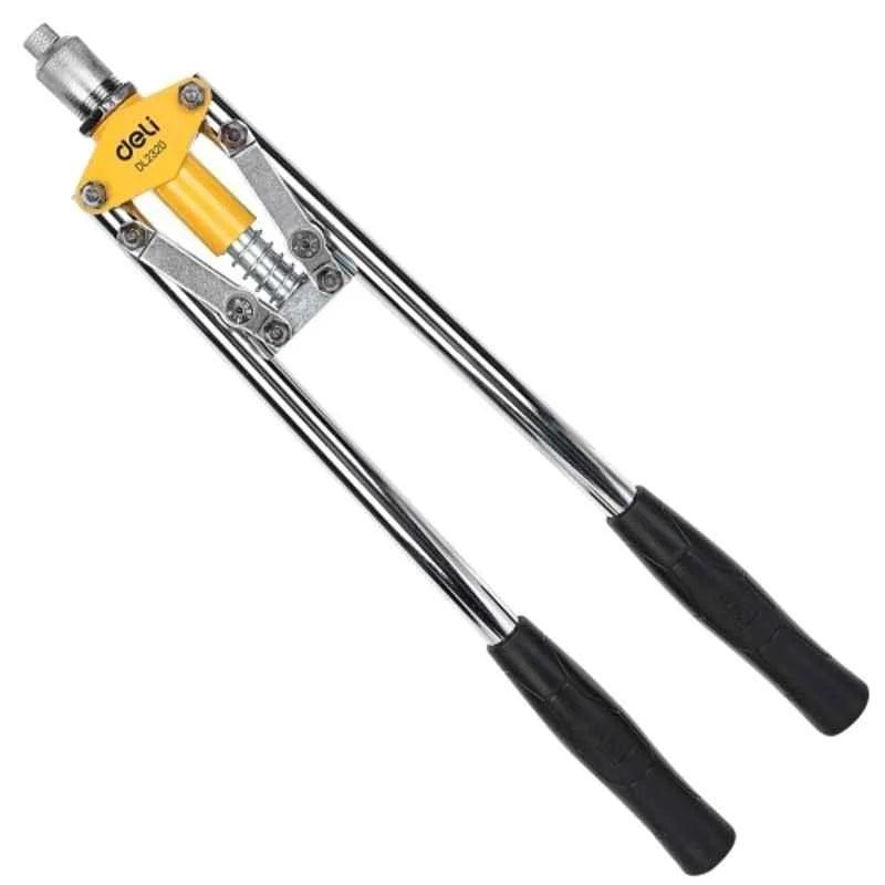 Deli EDL2320 420mm 17" Hand Riveter – Heavy Duty Professional Rivet Gun for Workshop, Construction, Automotive, Fabrication, and Industrial Applications
