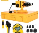 Deli EDL397363 220–240V Plastic Tube Welding Tool – Dual Power 800W/1500W Hot Air Plastic Welder for Pipe Joining, Plumbing and Fabrication Work