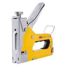 Deli EDL1313 3-in-1 Staple Gun – Heavy Duty Multi Function Staple, Brad and Nail Gun for Upholstery, Woodworking and Home DIY Use