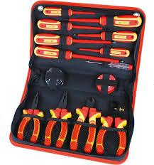 Deli DQ91003 1000V Insulation Tool Set 10-Piece – Professional VDE Certified Insulated Hand Tools Kit for Electrical Installation, Maintenance and Safety Work