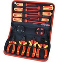 Deli DQ91003 1000V Insulation Tool Set 10-Piece – Professional VDE Certified Insulated Hand Tools Kit for Electrical Installation, Maintenance and Safety Work