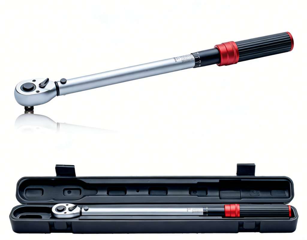 Deli EDL-YN-40200 1/2 Inch 40–200 N·m Drive Torque Wrench – Heavy Duty Precision Mechanical Torque Wrench for Automotive, Mechanical and Industrial Fastening Applications
