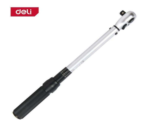 Deli EDL-YN-20100 1/2 Inch20–100 N·m Drive Torque Wrench – Precision Mechanical Torque Wrench for Automotive, Mechanical and Workshop Fastening Applications