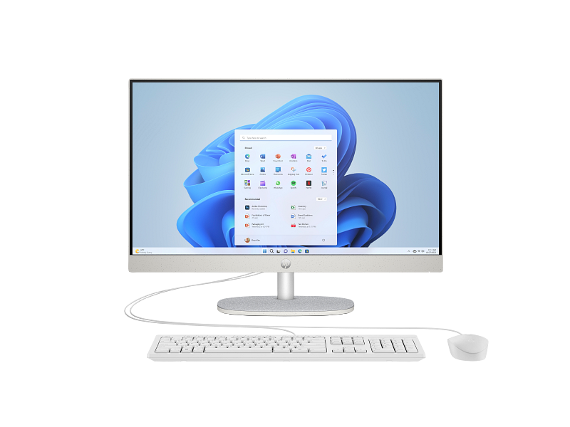 HP 24-cr0315nh 23.8" Intel Core i3-1315U FHD All-in-One Desktop PC B73U3EA – 8GB DDR4 3200MHz, 512GB PCIe NVMe SSD, FreeDOS