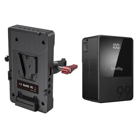 SmallRig 3202 V-Mount Battery Adapter Plate with Crab-Shaped Clamp – Reliable mounting solution that securely attaches V-mount batteries for stable and flexible power setup in video production