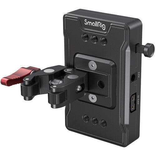 SmallRig 3497 V Mount Battery Adapter Plate (Basic Version) with Super Clamp Mount – Reliable power mounting solution for secure battery attachment and stable camera rig setups