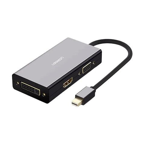 UGREEN MD114 Mini DisplayPort to HDMI/VGA/DVI Converter UG-20418 – Multi-Display Adapter for PC, Laptop & Mac