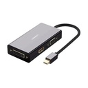 UGREEN MD114 Mini DisplayPort to HDMI/VGA/DVI Converter UG-20418 – Multi-Display Adapter for PC, Laptop & Mac