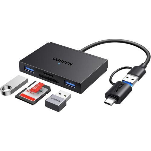 UGREEN CM812 4-in-1 USB-C & USB-A Dual Interface Card Reader UG-45167 – SD/TF/MS/CF High-Speed Adapter