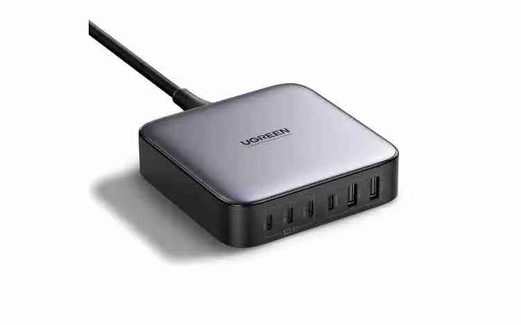 UGREEN CD271 GaN 200W 6-Port Desktop Fast Charger UGN-40915 – USB-C & USB-A Multi-Device Charging Station