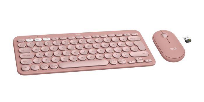 Logitech Pebble 2 Bluetooth Keyboard & Mouse Combo 920-012241 – Slim, Quiet, Wireless Set for Home & Office Use