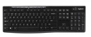 Logitech K270 Wireless Keyboard Black, 920-003736 - Long-Range, Reliable Typing for Home & Office