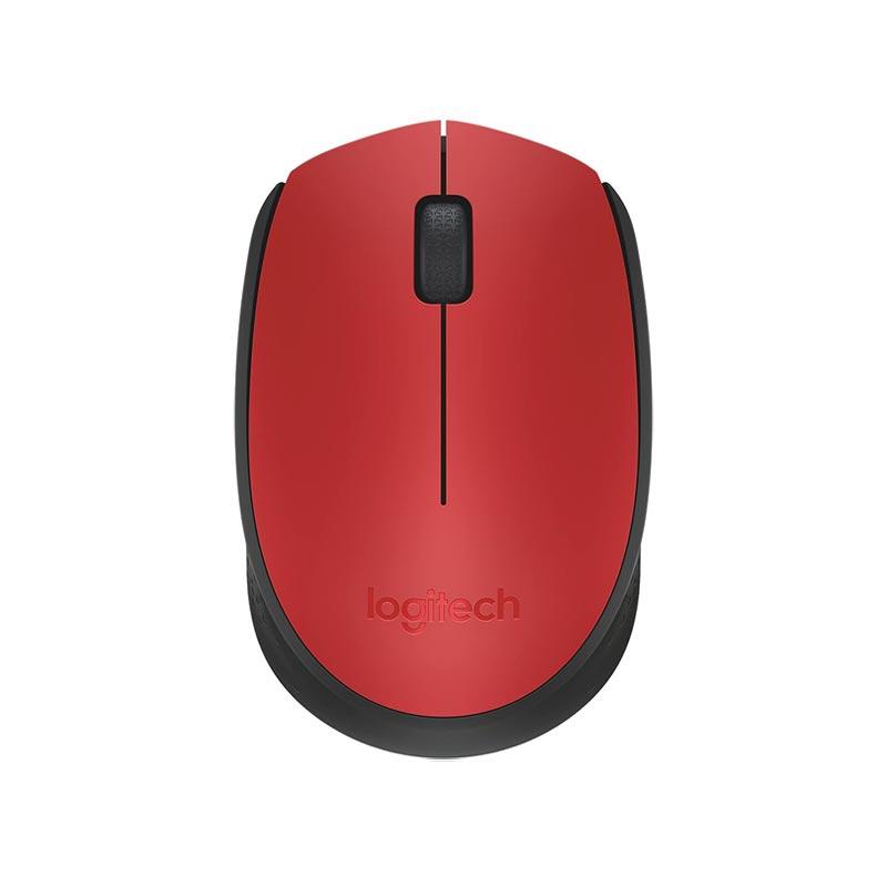 Logitech M171 Wireless Mouse Red (910-004641) – 2.4GHz USB Nano Receiver, 12-Month Battery Life, 1000 DPI Optical Tracking for Laptop & Desktop