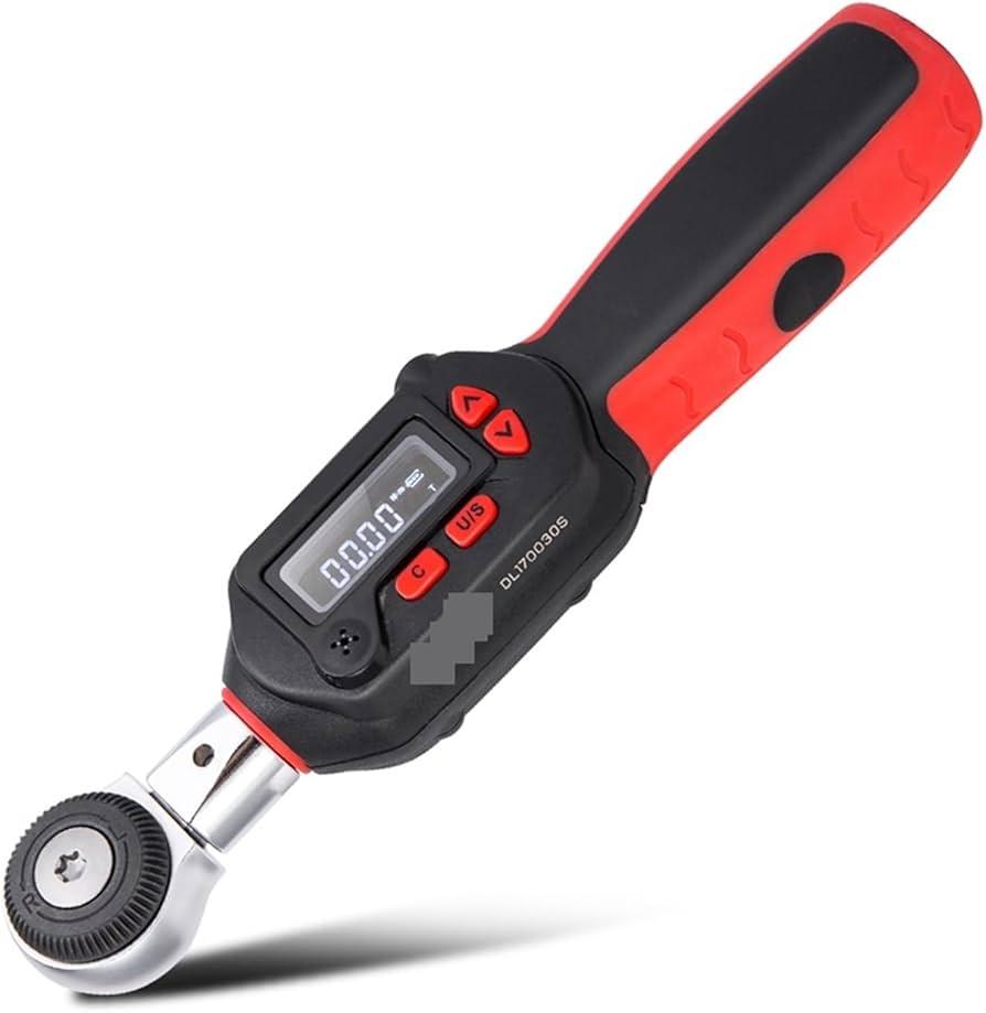 Deli EDL170030S 1/4 Inch Drive Electronic Torque Wrench – Precision Digital Torque Wrench with LCD Display, Adjustable Settings and High Accuracy for Automotive, Mechanical and Industrial Applications