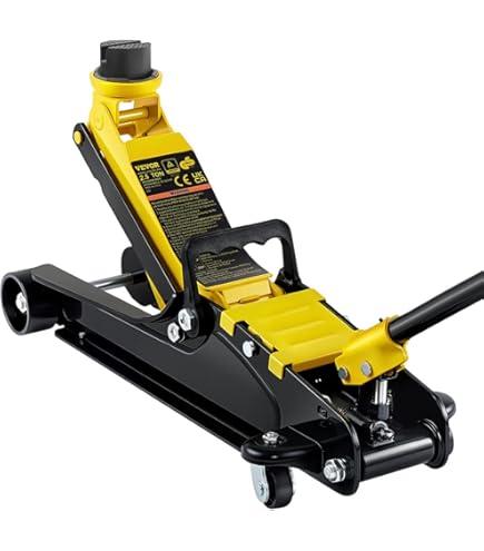 Deli DQ-WD3T505D 3T Double Pump Horizontal Low Jack – Heavy Duty Hydraulic Floor Jack with Double Pump Design for Automotive, Garage and Workshop Use