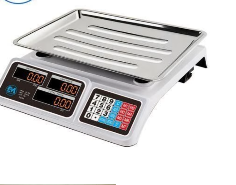 Electromate CS01 40kg Digital Counter Weighing Scale – Commercial High-Precision Electronic Shop Scale with LED Display, Price Computing and Durable Platform
