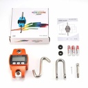 Baxnore MNCS-M 300kg Portable Digital Mini Crane Scale – Heavy-Duty Industrial Weighing Device with LCD Display, Tare Function, and Hook Suspension