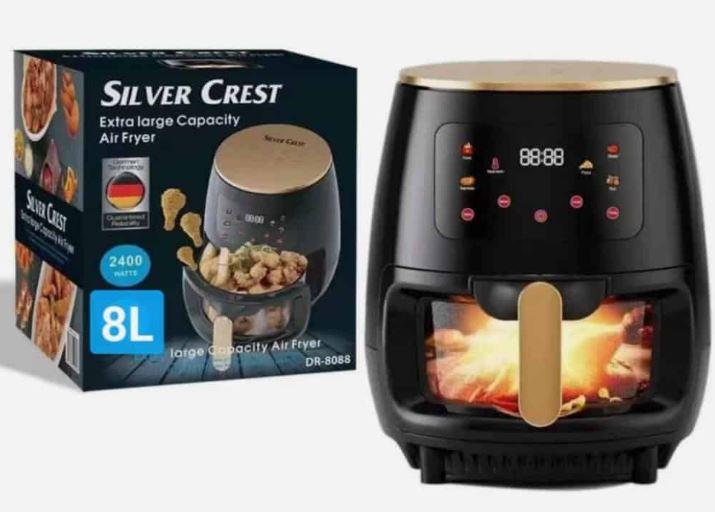 Silver Crest DR-8088 6L 2400W Glass Oven Air Fryer – High-Power Healthy Cooking Halogen Convection Oven