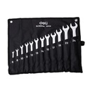 Deli EDL130012A 6-24mm 12 Pcs Combination Spanner Set – Professional Metric Wrench Set for Mechanical and Automotive Use