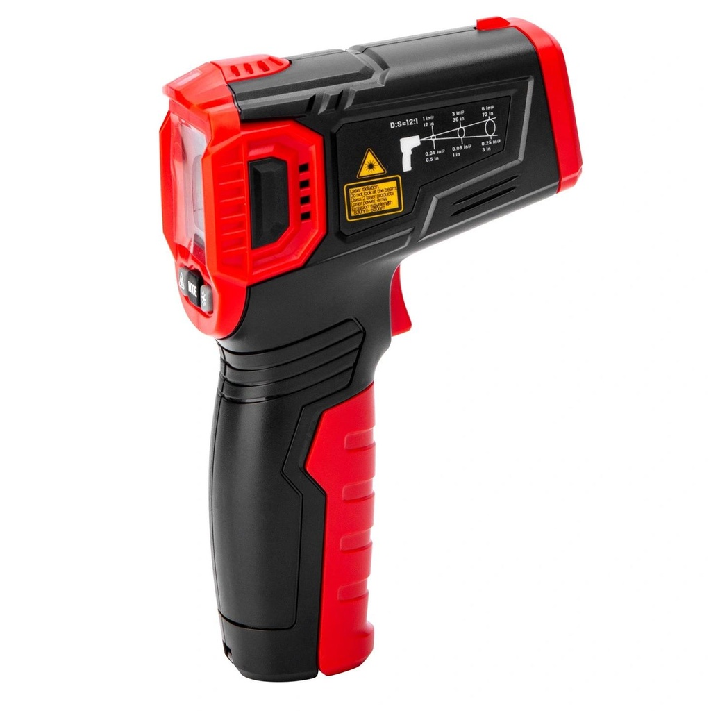 Deli EDL333380 Infrared Thermometer – Non-Contact Digital IR Temperature Gun with LCD Display for Industrial, HVAC & Home Use