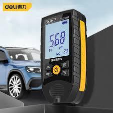 Deli DL333302 0-1300μm 51mil Coating Thickness Gauge – Digital Paint Thickness Tester with ABS Body & 1000mAh Lithium Battery