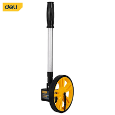 Deli EDL330060 Mechanical Measuring Wheel – Professional Distance Measuring Wheel with Analog Counter for Road, Construction & Surveying