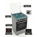 Eurochef EGT55-3G1E-E 3-Burner Stand Cooker – Gas Stove with Oven and Grill for Efficient Home Cooking