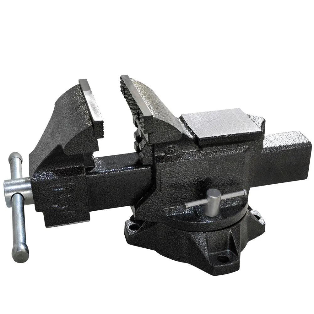 Deli DL2910Z 10″ Bench Vice – Heavy Duty Cast Iron Bench Vice with 45kN Clamping Force & Hardened Steel Jaws for Industrial and Professional Use