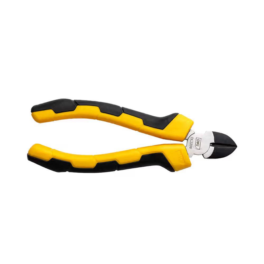 Deli EDL2206 6" Diagonal Cutting Pliers – Professional Heavy Duty Side Cutter Hand Tool with Hardened Steel Blades for Electrical Wiring, Cable Cutting & DIY Repairs