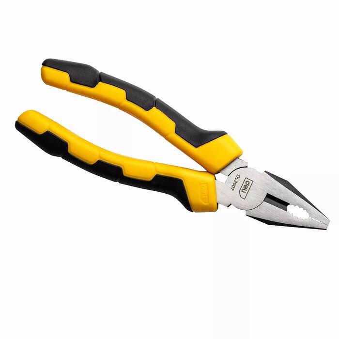 Deli EDL2007 7" 180mm Combination Pliers – Professional Heavy-Duty Steel Hand Tool for Cutting Wires, Gripping & Electrical Work